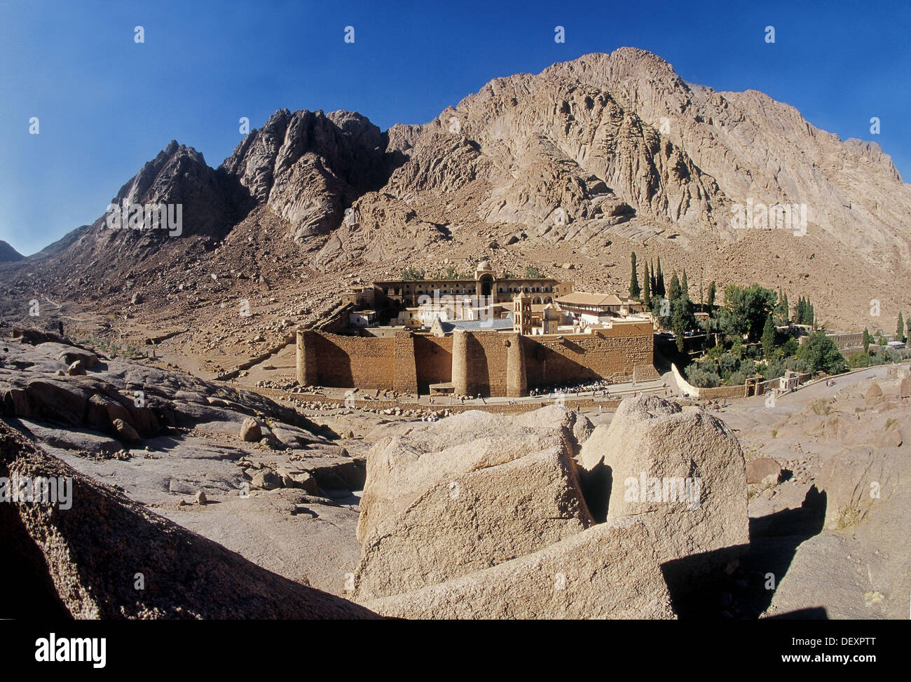 St. Catherine´s griechisch-orthodoxen Kloster auf dem Sinai. Ägypten Stockfoto