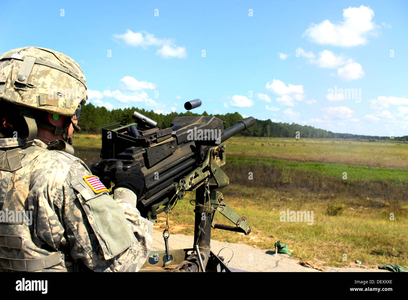 : Georgien GARNISON TRAINING CENTER in Fort Stewart, Georgia-Soldaten aus, während die 48. Infanterie Brigade Combat Team (IBCT) Cond Stockfoto