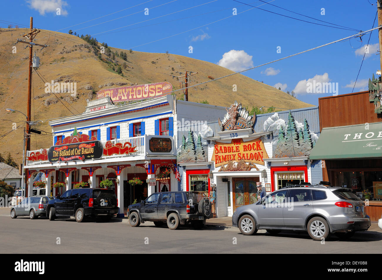Theater Jackson Hole Playhouse, Jackson, Wyoming, USA, PublicGround Stockfoto