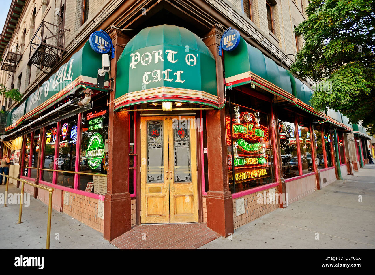 Private Club, Port O nennen, Salt Lake City, Utah, USA, PublicGround Stockfoto