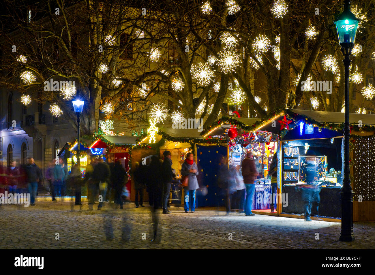 Christmas Market, Basel, Schweiz, Europe Stockfoto