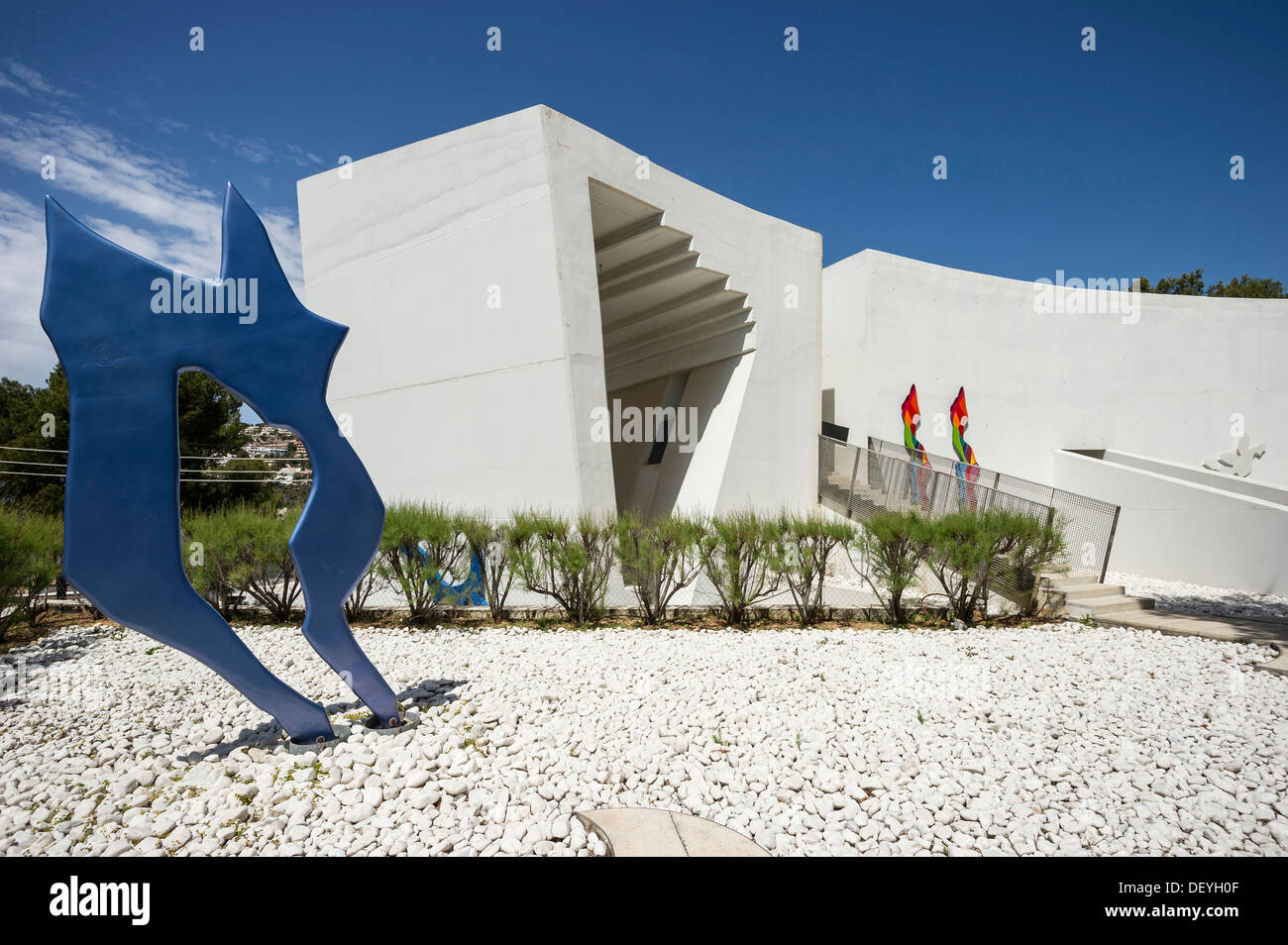Modernes Gebäude, Galerie Weil Kunstgalerie, Architekt Daniel Libeskind, Port d ' Andratx, Mallorca, Balearen, Spanien Stockfoto