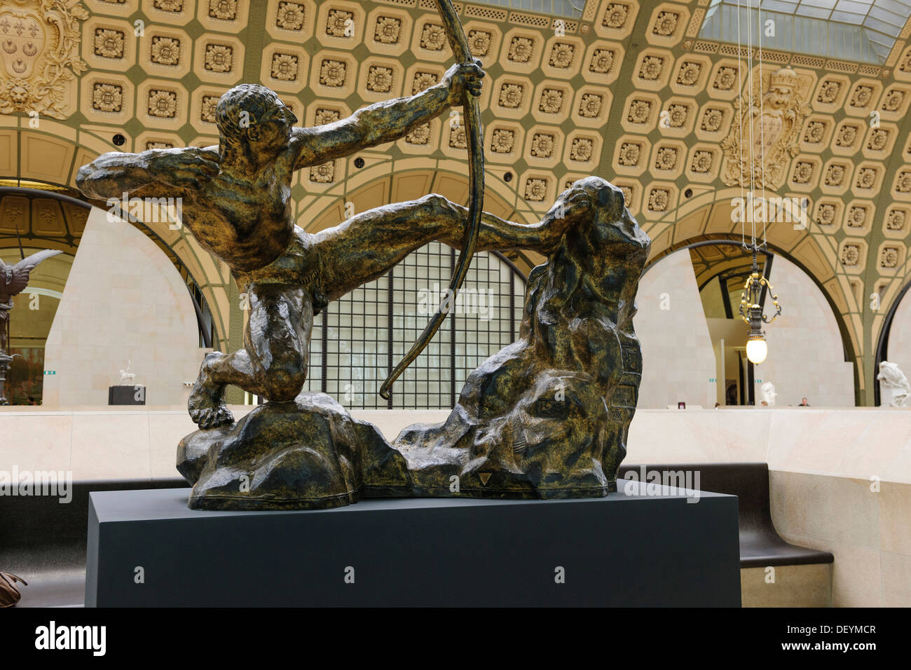 Statue in das Musée d ' Orsay, Paris, Ile de France, Frankreich Stockfoto