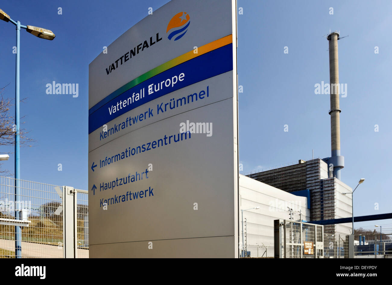 Kernkraft Kernkraftwerk Kruemmel in Geesthacht, Schleswig-Holstein Stockfoto