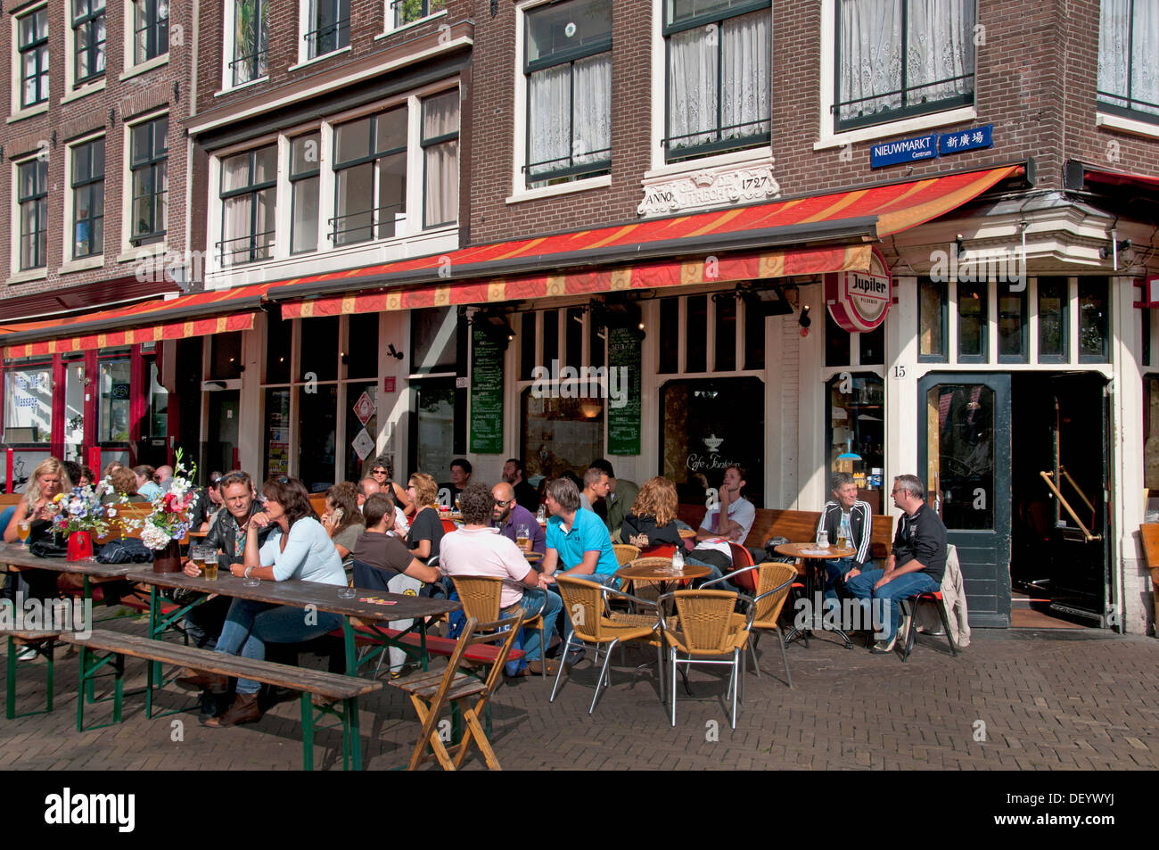 Cafe Fonteyn Nieuwmarkt Amsterdam bar Kneipe Niederlande (Rotlichtviertel) Stockfoto