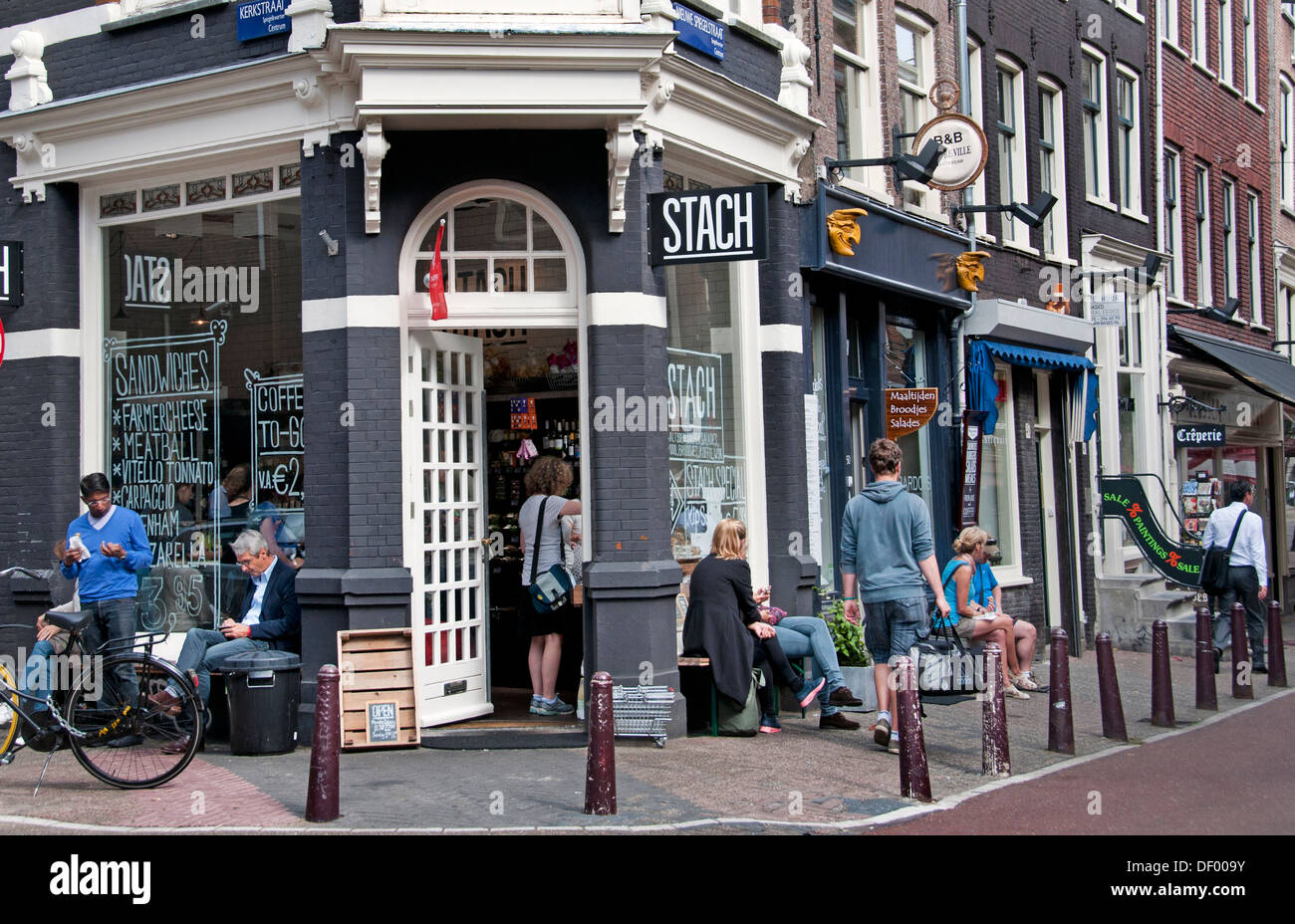 Stach Food Amsterdam Traiteur Nieuwe Spiegelstraat Niederlande Stockfoto