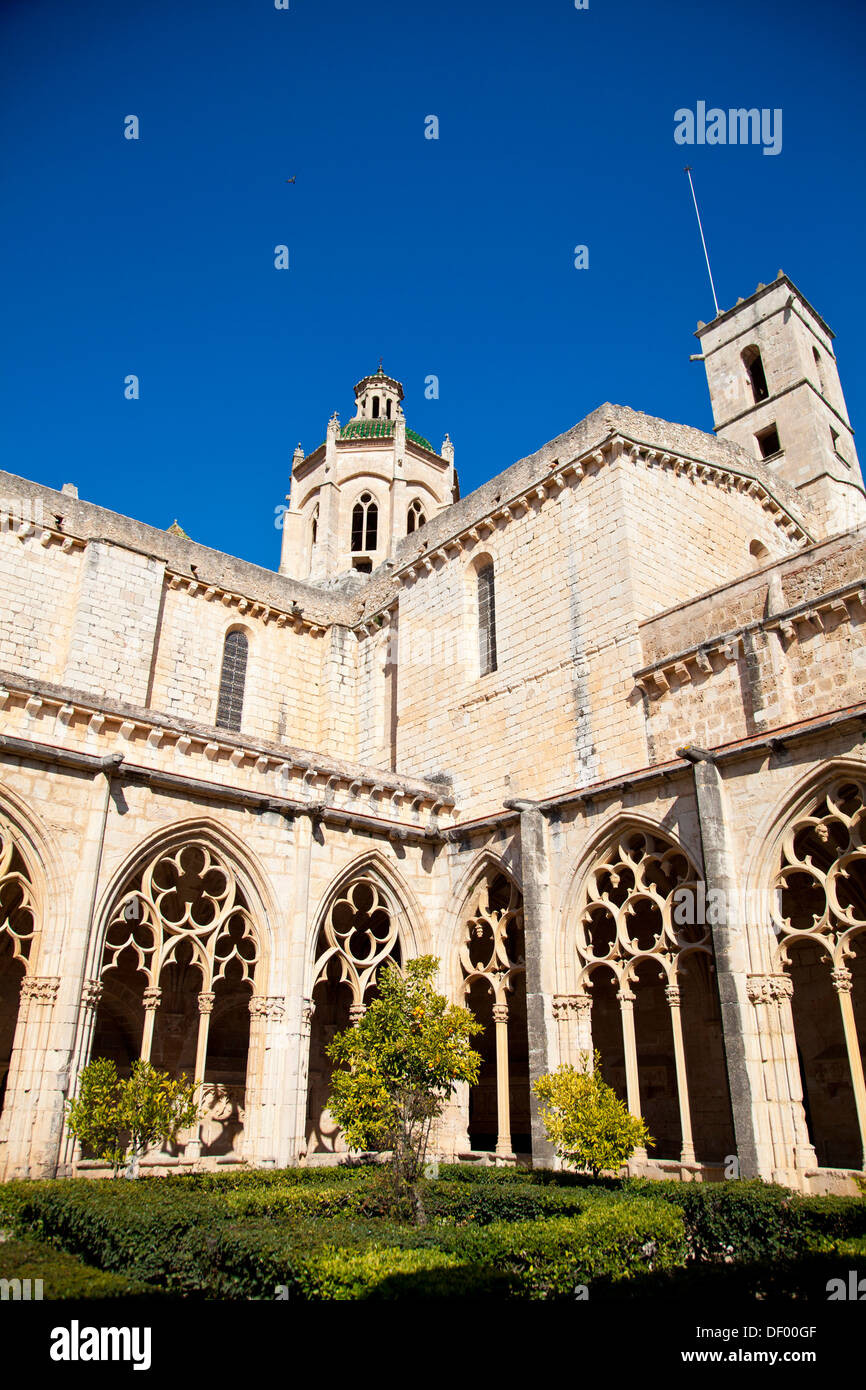 Santes Creus Kloster, Teil der Zisterzienser-Route in Tarragona, Katalonien, Spanien, Europa Stockfoto