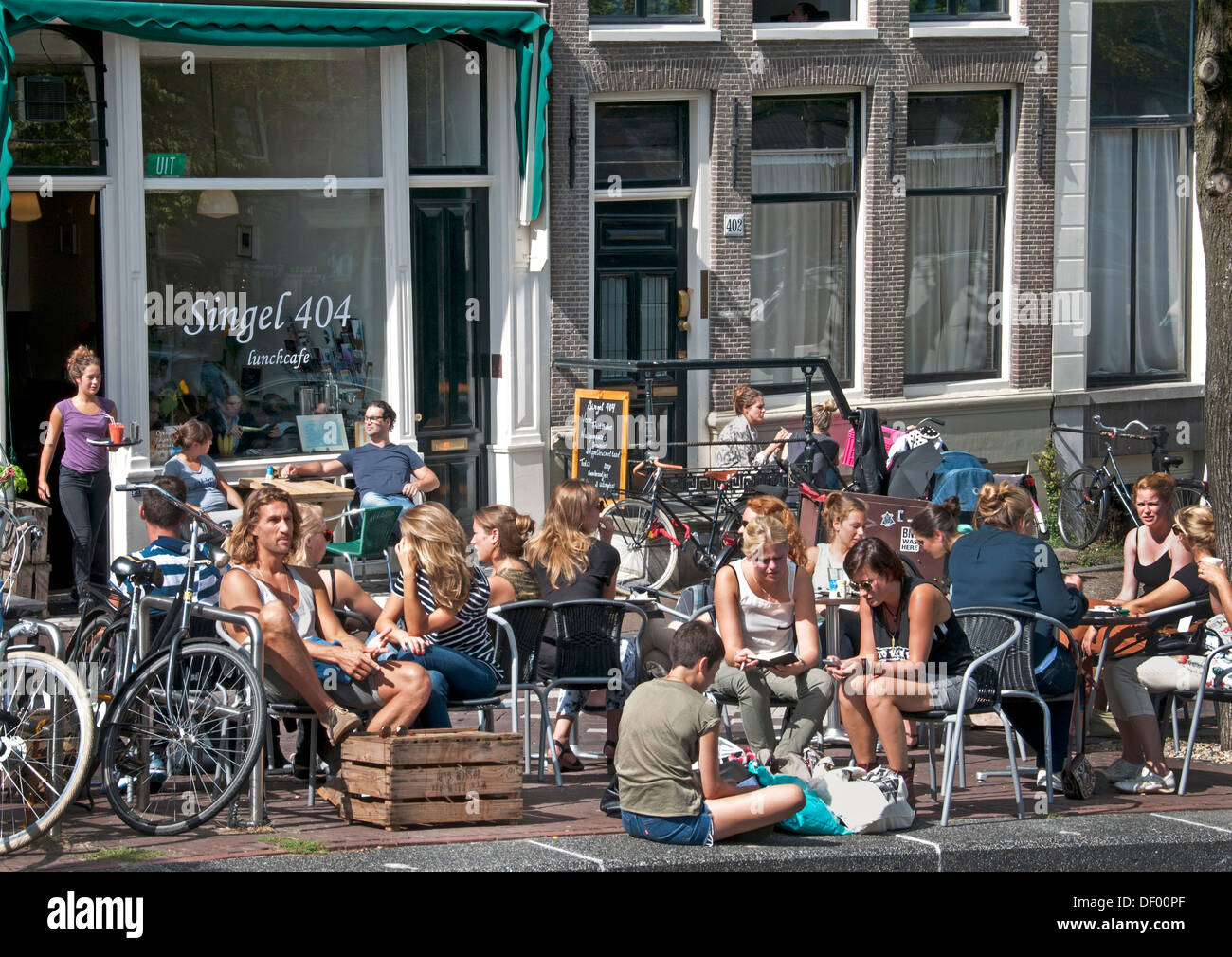 Singel 404 Amsterdam Cafe Restaurant bar Kneipe Niederlande Stockfoto