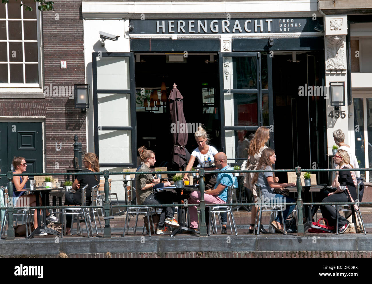 Herengracht 435 Café Amsterdam Cafe Restaurant bar Kneipe Niederlande Stockfoto