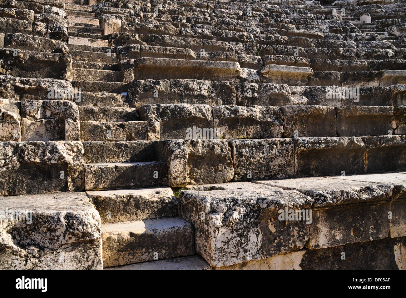 Treppen, römische Amphitheater, archäologische Ausgrabungsstätte, Tel Beit She'an oder sagen, Beth-Shean, Israel, Naher Osten Stockfoto