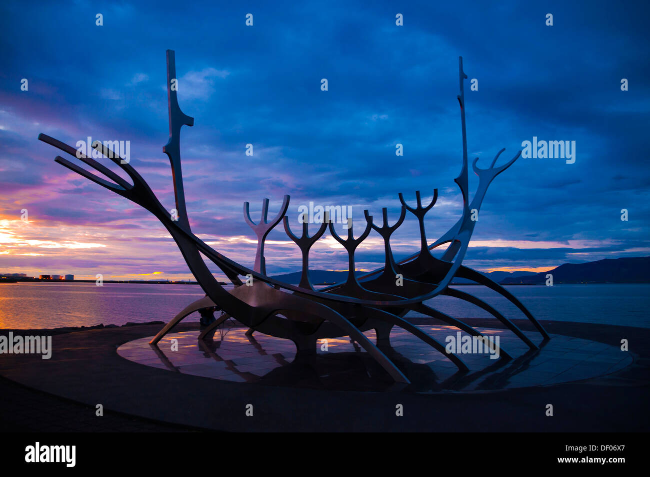 Viking Schiff, Sun Voyager oder Sólfar, Reykjavik, Island, Europa, PublicGround Stockfoto