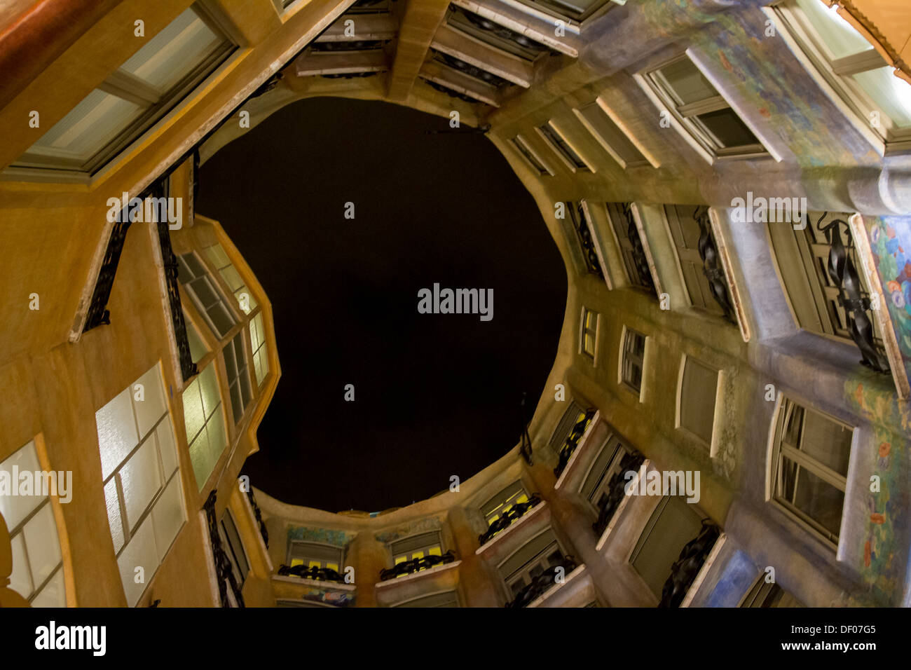 Im Mila Haus in Barcelona Stockfoto