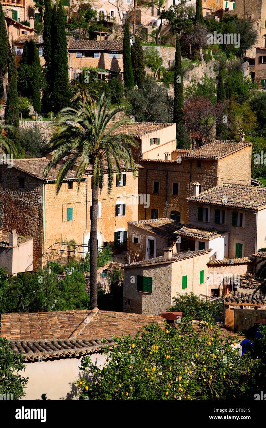 Dorf Deia, Mallorca, Balearen, Spanien Stockfoto