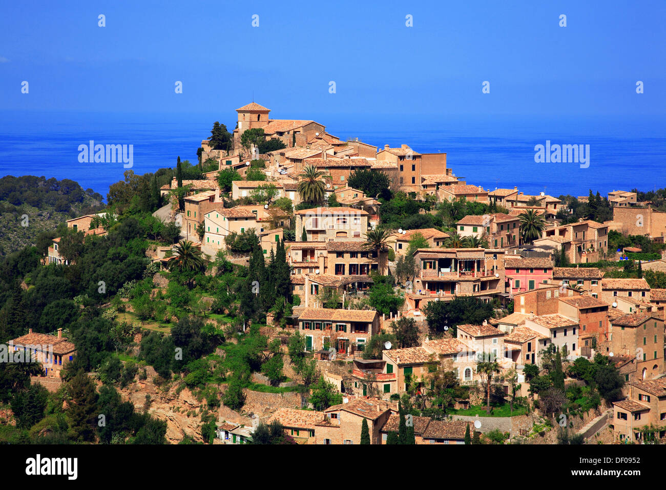 Dorf Deia, Mallorca, Balearen, Spanien Stockfoto