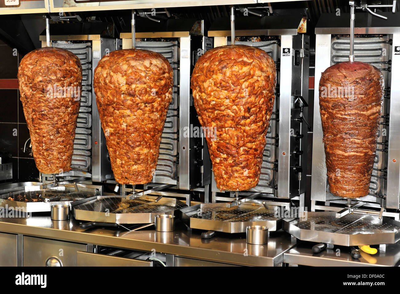 Döner Kebab, Hauptbahnhof, Hamburg Stockfoto