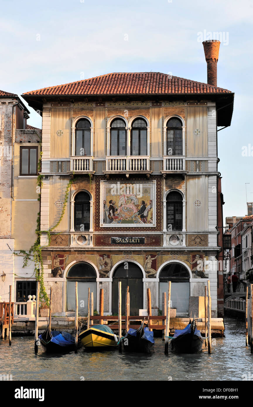 Palazzo Salviati, Canale Grande, Canal Grande, Venedig, Italien, Europa Stockfoto
