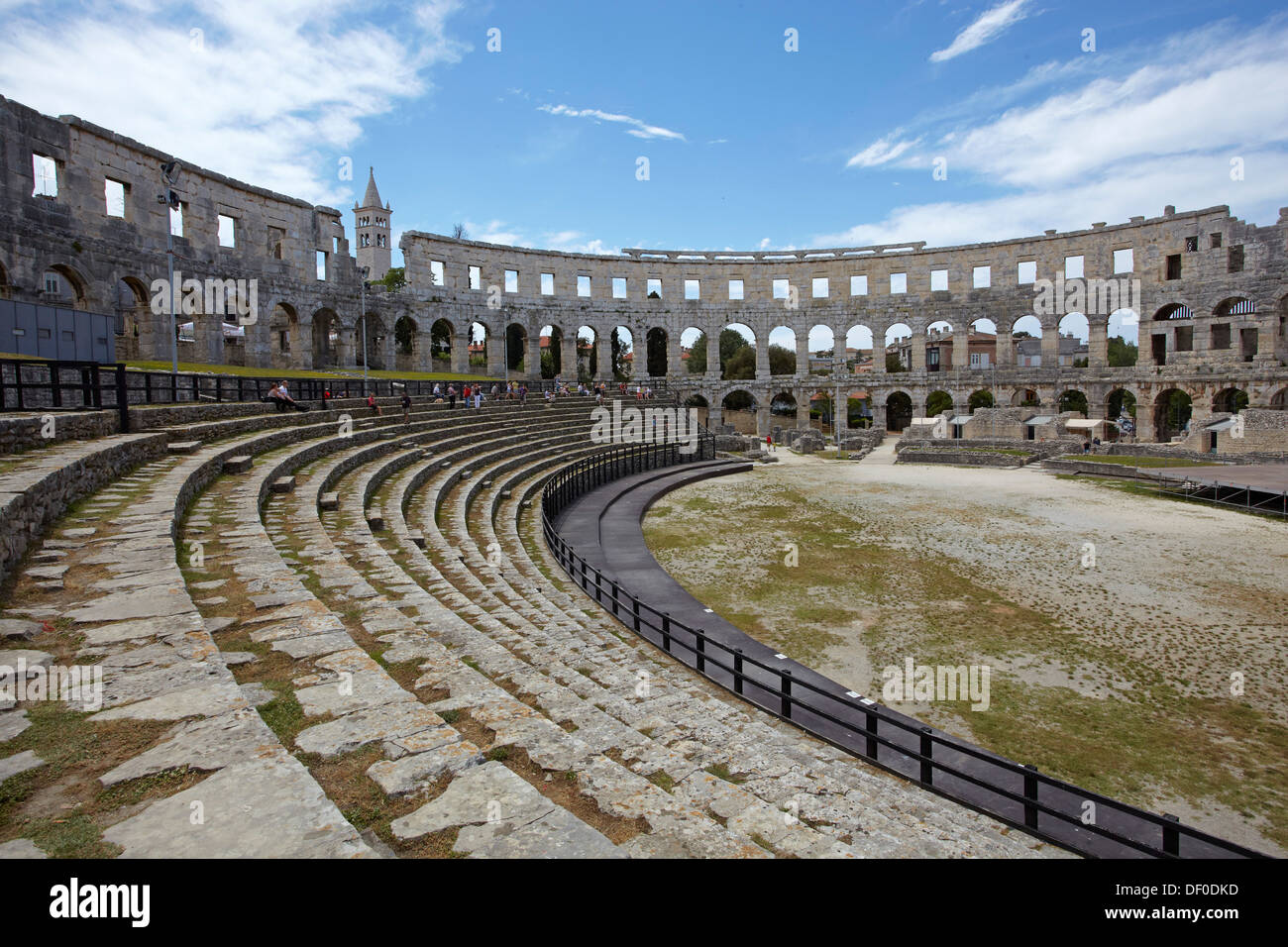 Amphitheater, Arena in Pula, Pula, Kroatien Stockfoto