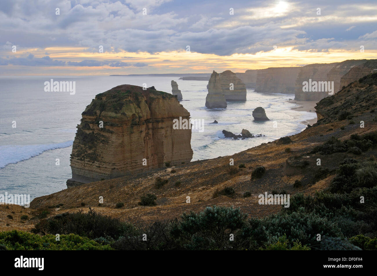 Zwölf Apostel, Great Ocean Road, Port Campbell Nationalpark, Victoria, Australien Stockfoto