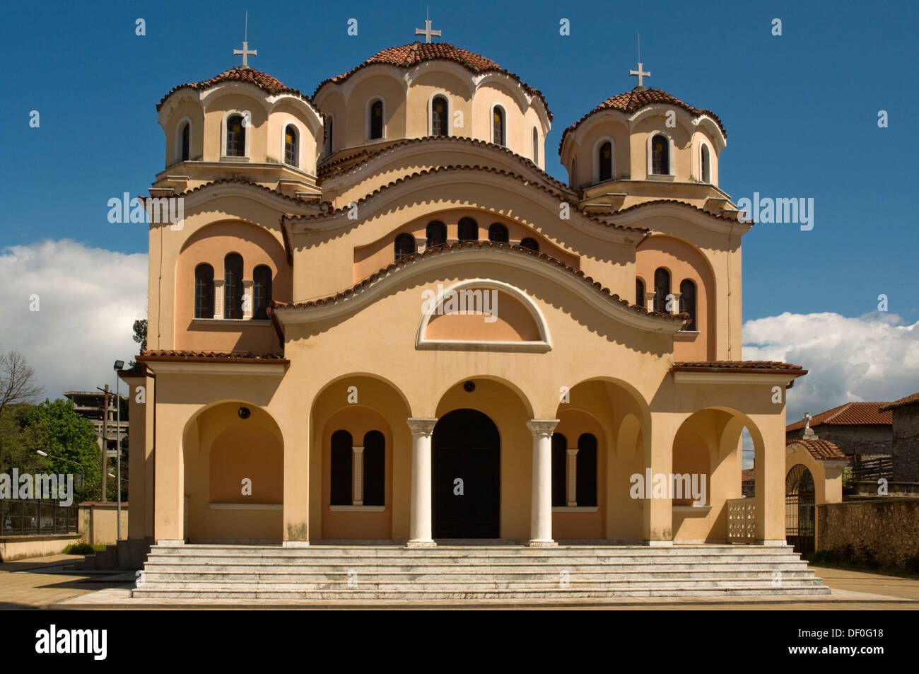 Europa, Albanien, Shkodra, Albanisch-Orthodoxen Kirche Stockfoto