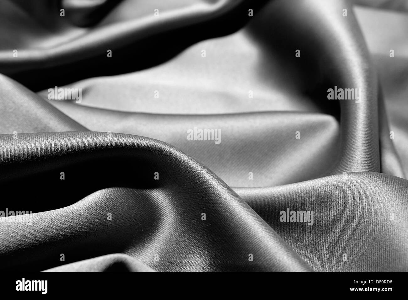 Nahaufnahme der wellige Seidenstoff Stockfoto