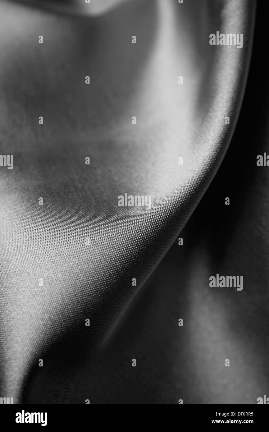 Nahaufnahme der wellige Seidenstoff Stockfoto