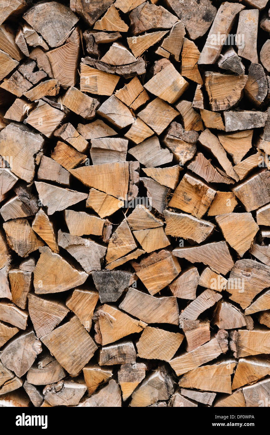 Holzstapel Stockfoto