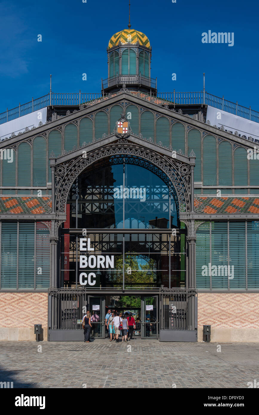 El Born Kulturzentrum in der ehemaligen Mercat del Born, Barcelona, Katalonien, Spanien Stockfoto