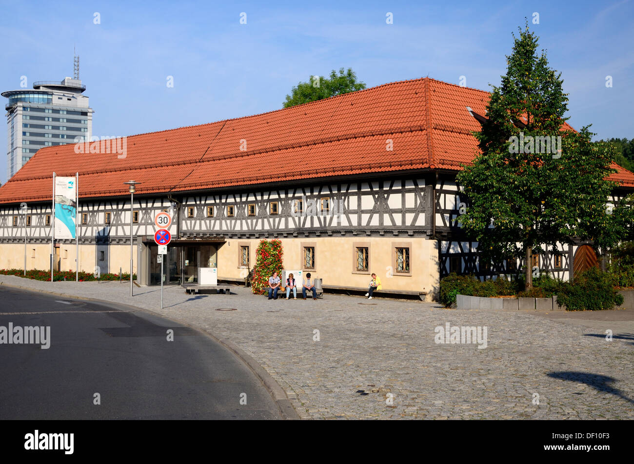 Waffenmuseum in der ehemaligen Mälzerei, Thüringen, Suhl, Waffenmuseum Im Mai Malzhaus, Thüringen, Suhl Stockfoto