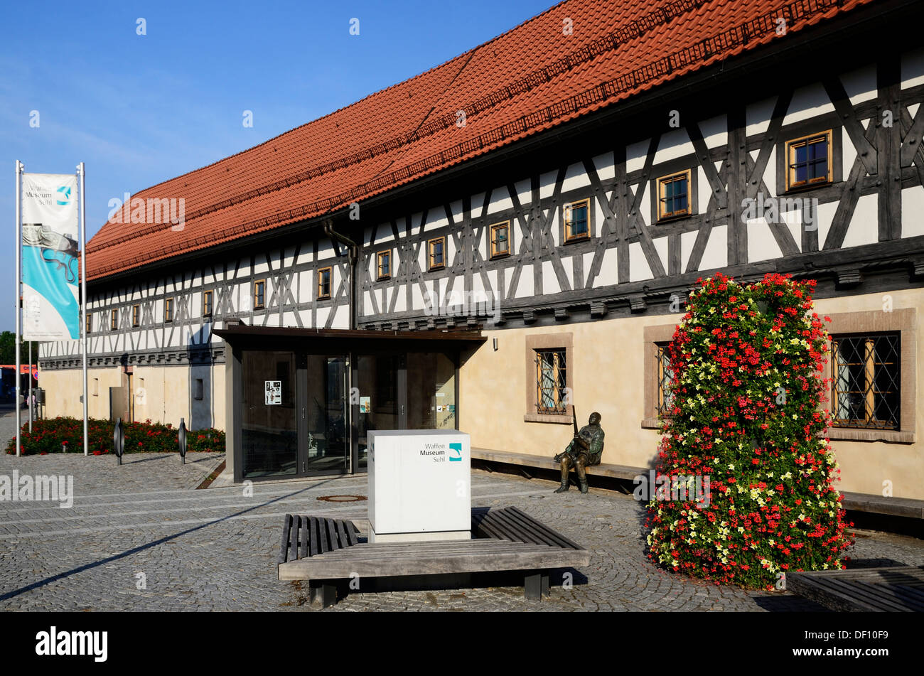 Waffenmuseum in der ehemaligen Mälzerei, Thüringen, Suhl, Waffenmuseum Im Mai Malzhaus, Thüringen, Suhl Stockfoto