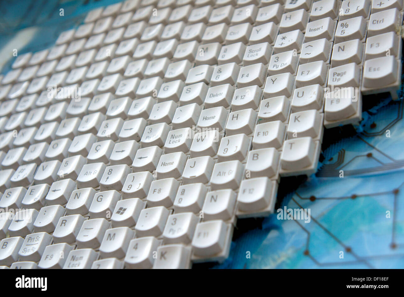 Computer-Tastaturen, Bereich, Kunst, Tastatur, Tastatur, Computer-Tastatur,  Taste, Tasten, Dekorationen in Funchal, Madeira Stockfotografie - Alamy