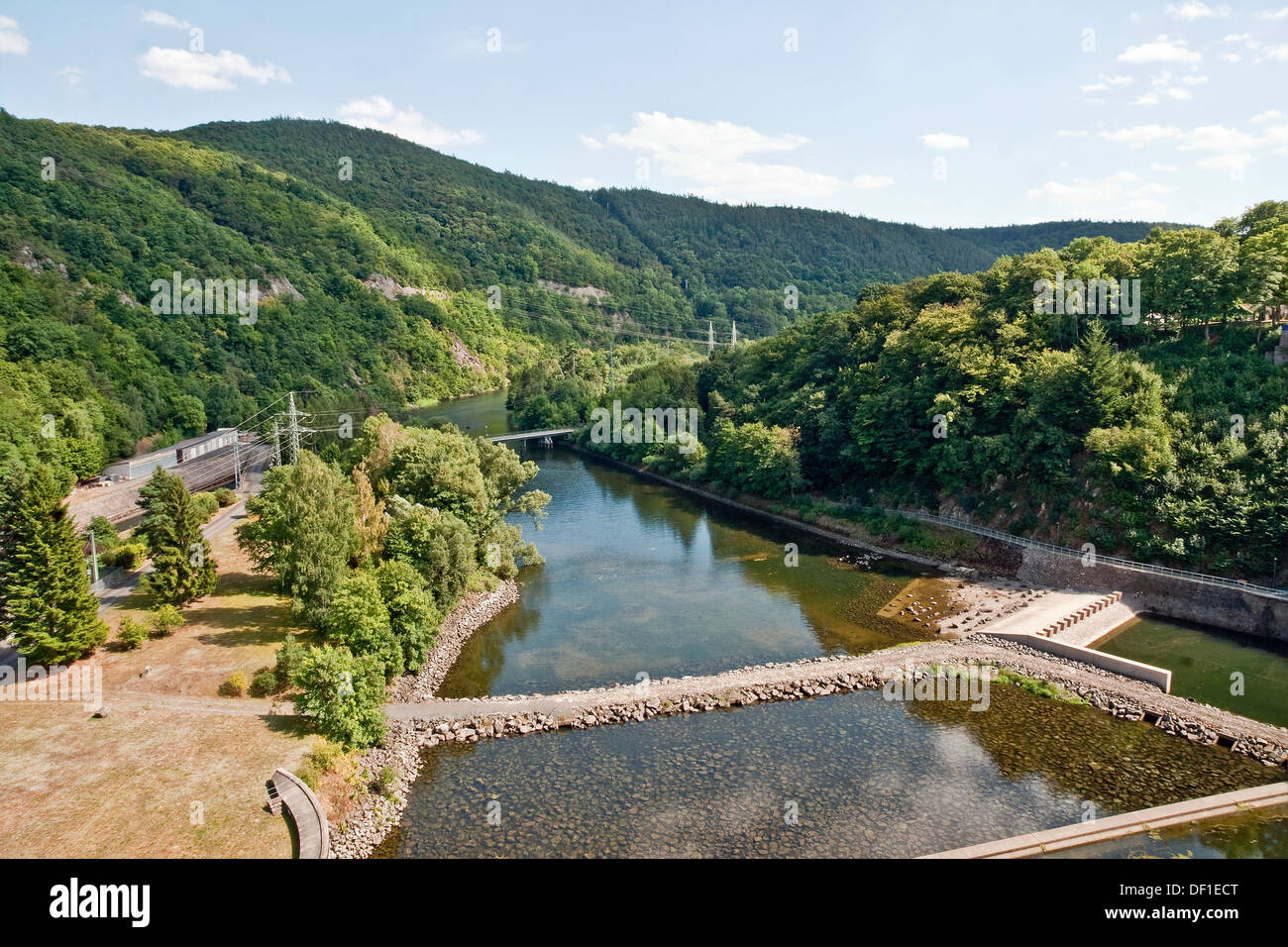 Fulda Zufluss Mit Talsperre