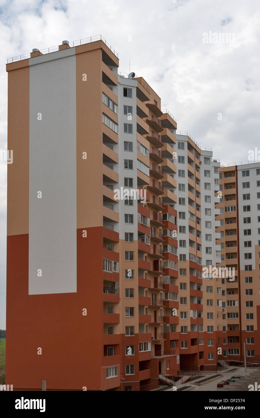 Moderne Eigentumswohnungen Wohnungen bauen Bezirk Stockfoto
