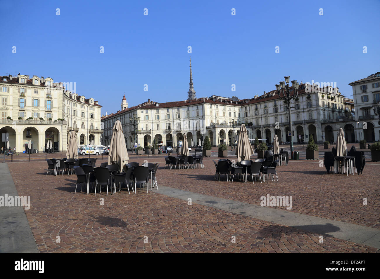 Turin, den schönen Vittorio Veneto-Platz Stockfoto