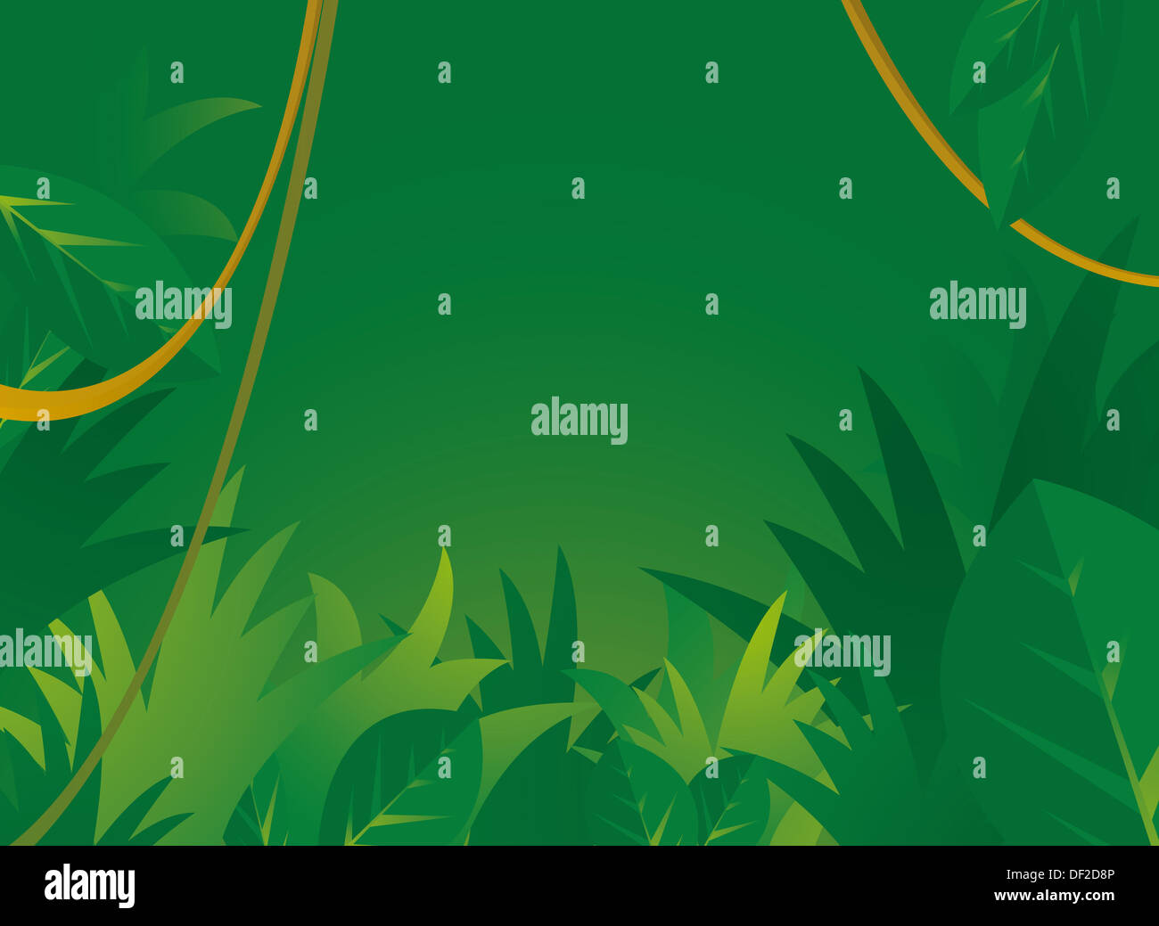 Dschungel-Hintergrund mit Exemplar Stockfoto
