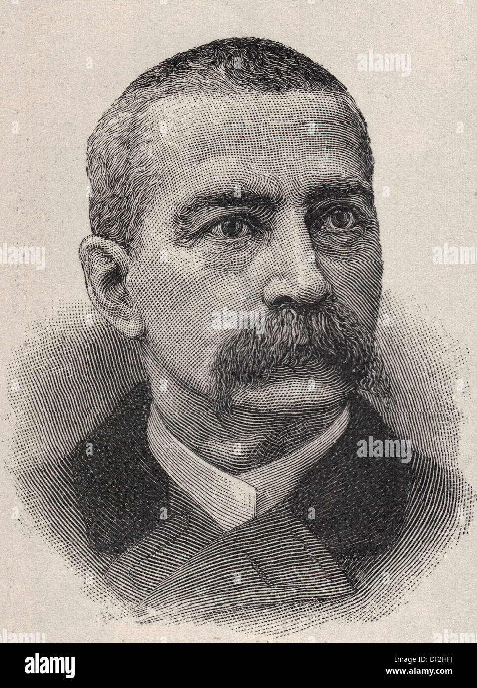 George W Ely, Sekretär der New York Stock Exchange, 1885 Stockfoto