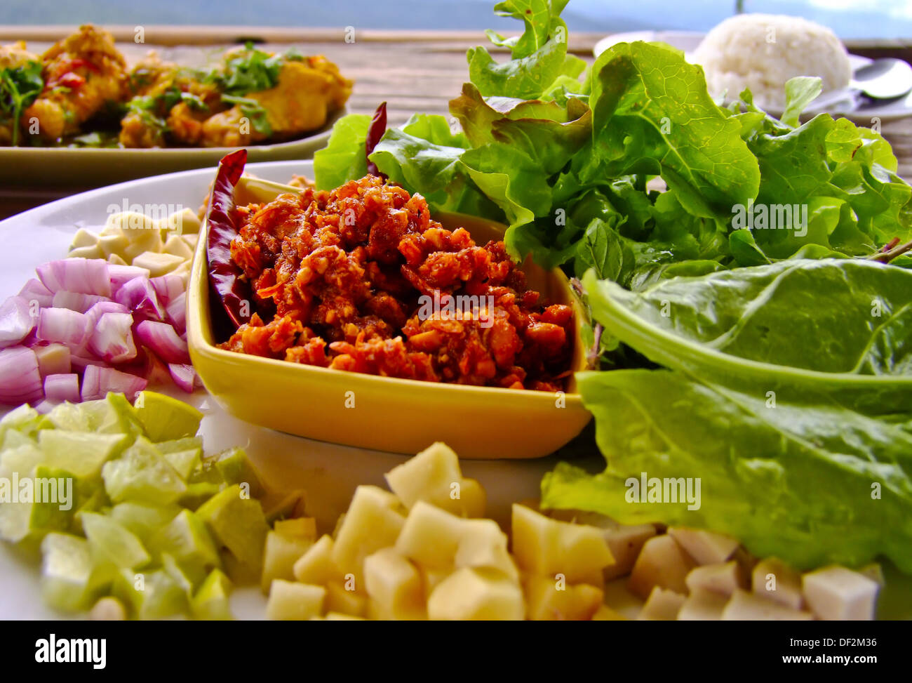 Miang Kum ist eine Art Vorspeise in thailand Stockfoto