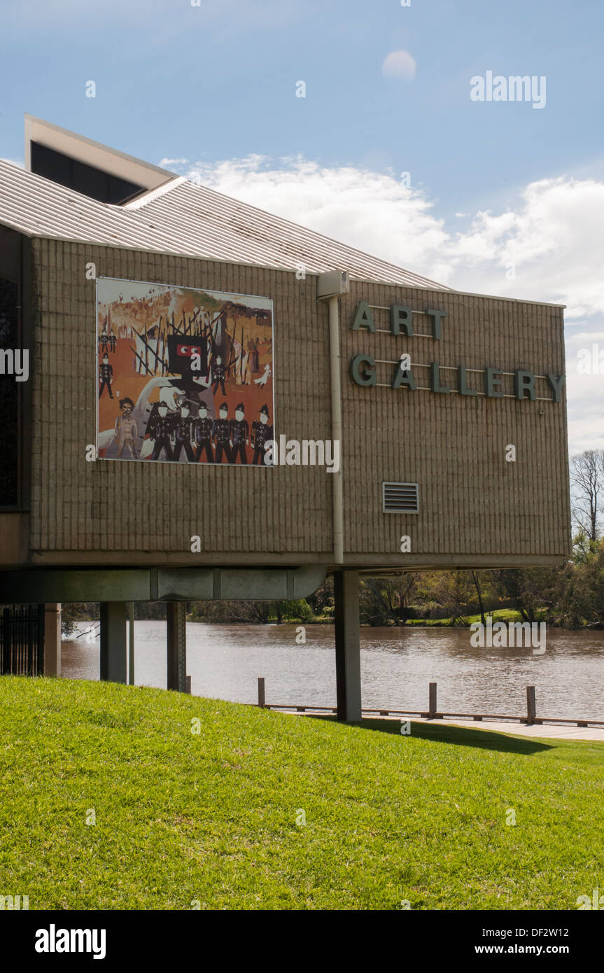 Hume Highway Road-Trip, Australien: regionale Kunstgalerie bei Benalla in central Victoria, bekannt für seine Sidney Nolan arbeitet Stockfoto