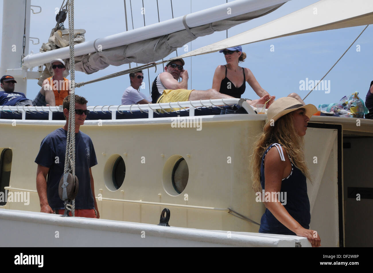 Curaçao ist eine Insel in der südlichen Karibik, vor der Küste Venezuelas. Das Land von Curaçao, umfasst die wichtigsten ist Stockfoto