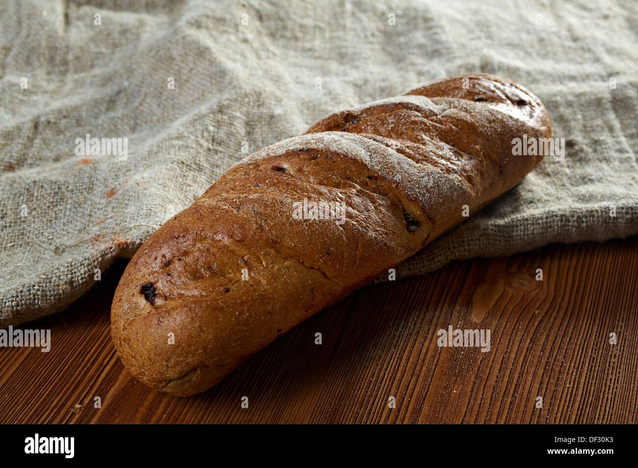 Bauernhaus-Brot-.farm-Stil-Land Stockfoto