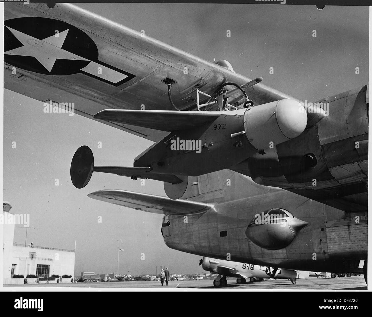 Die Entwicklung der Radarbombe „BAT“ im Jahre 1943-45 im Philadelphia Ordnance District, eine wichtige militärische Technologie im Zweiten Weltkrieg Stockfoto