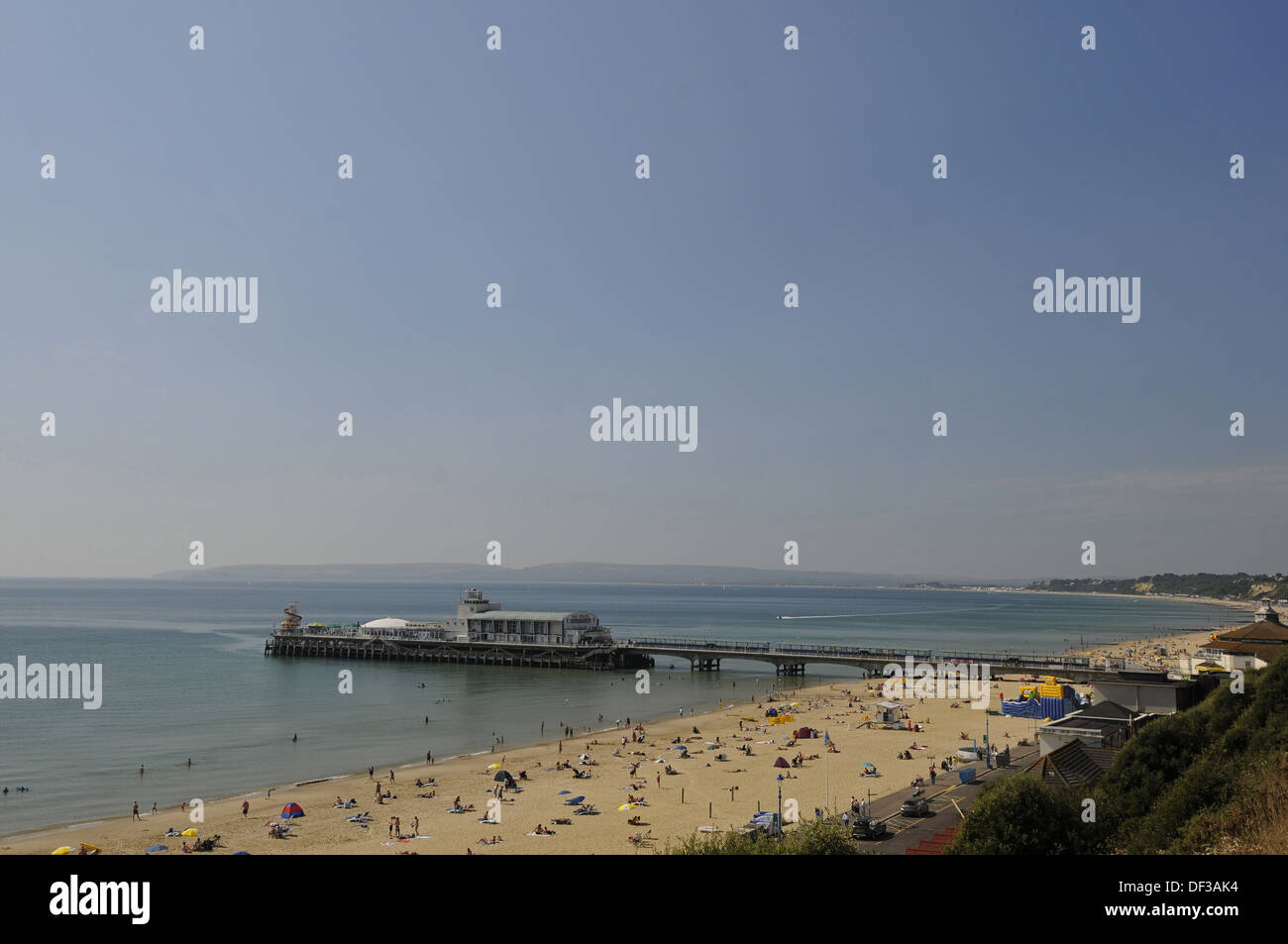 Strand und Pier, Bournemouth-Dorset-England ansehen Stockfoto