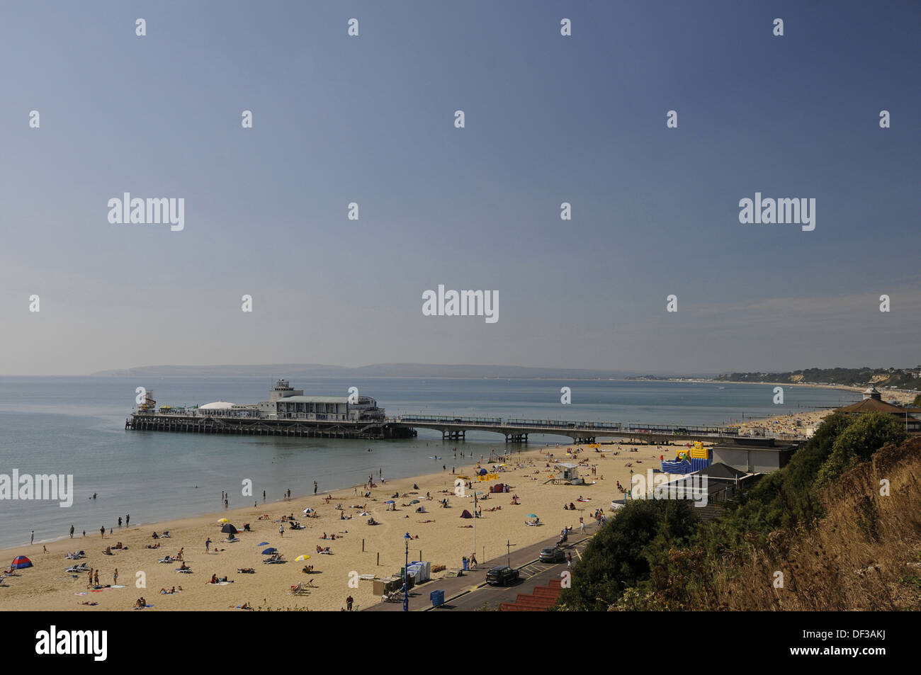 Strand und Pier, Bournemouth-Dorset-England ansehen Stockfoto