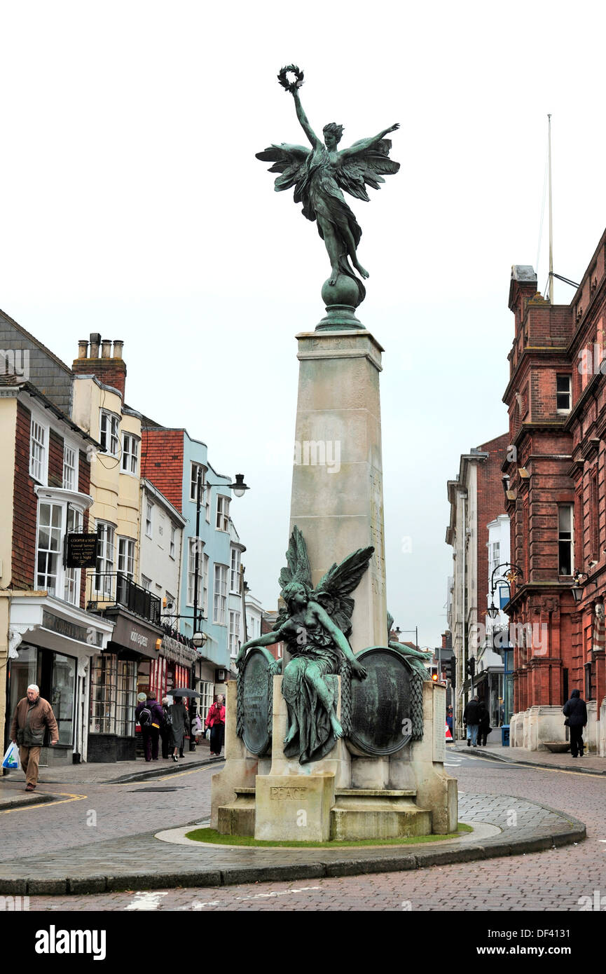 Lewes, East Sussex, Kriegerdenkmal Stockfoto