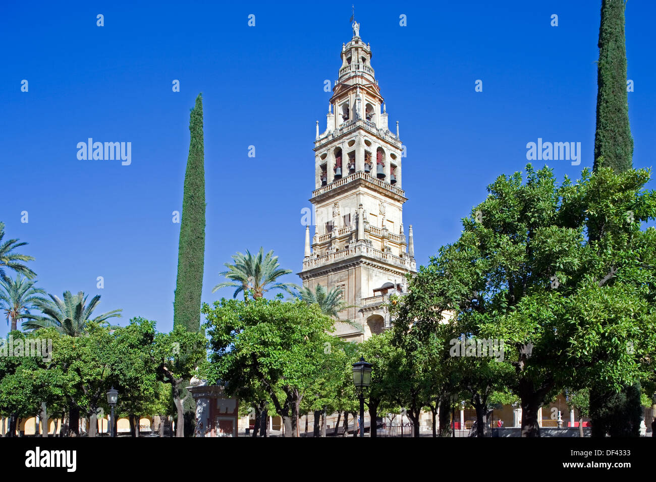 Spanien, Andalusien, Cordoba, Patio de Los Naranjos, Mezquita Stockfoto