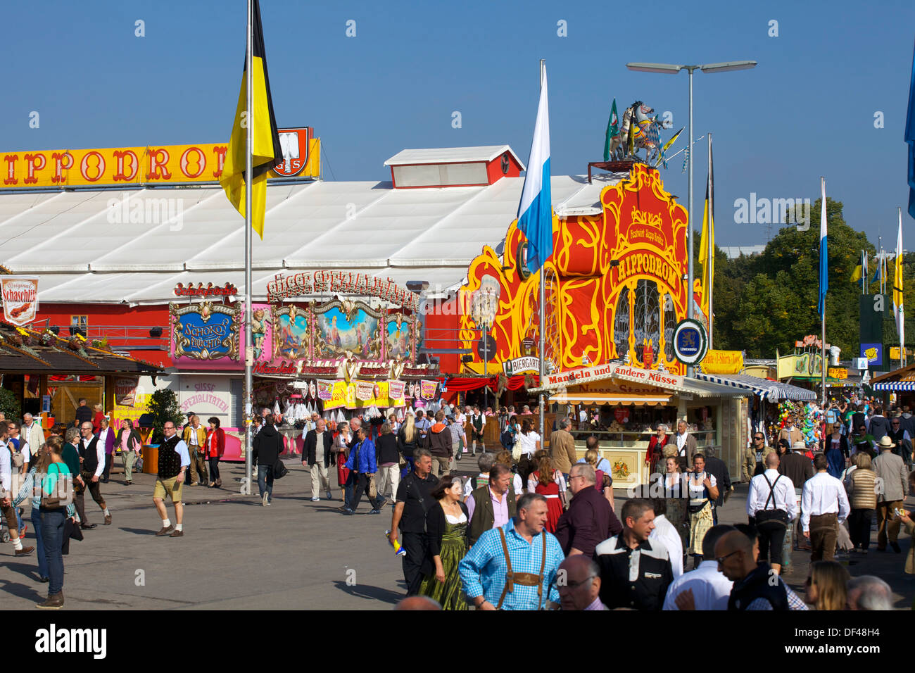 Hippodrom Zelt, Oktoberfest, München, Bayern, Deutschland. Stockfoto