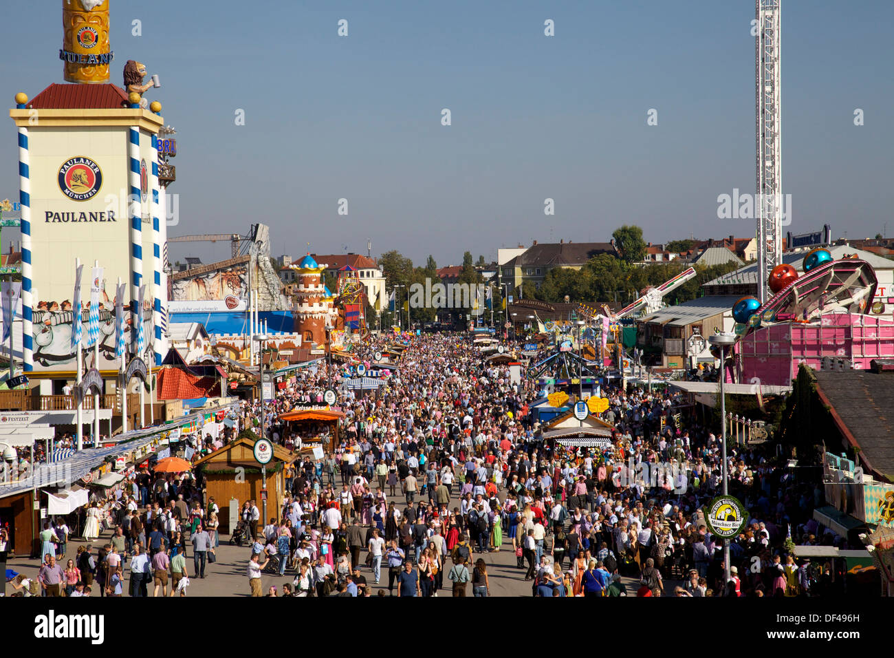 Oktoberfest, München, Bayern, Deutschland. Stockfoto