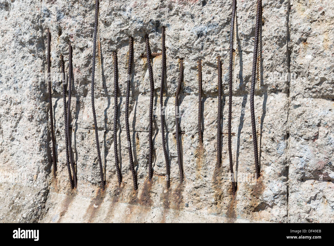 Reste der Berliner Mauer Trennung der deutschen Stadt in Ost und West teilen Stockfoto