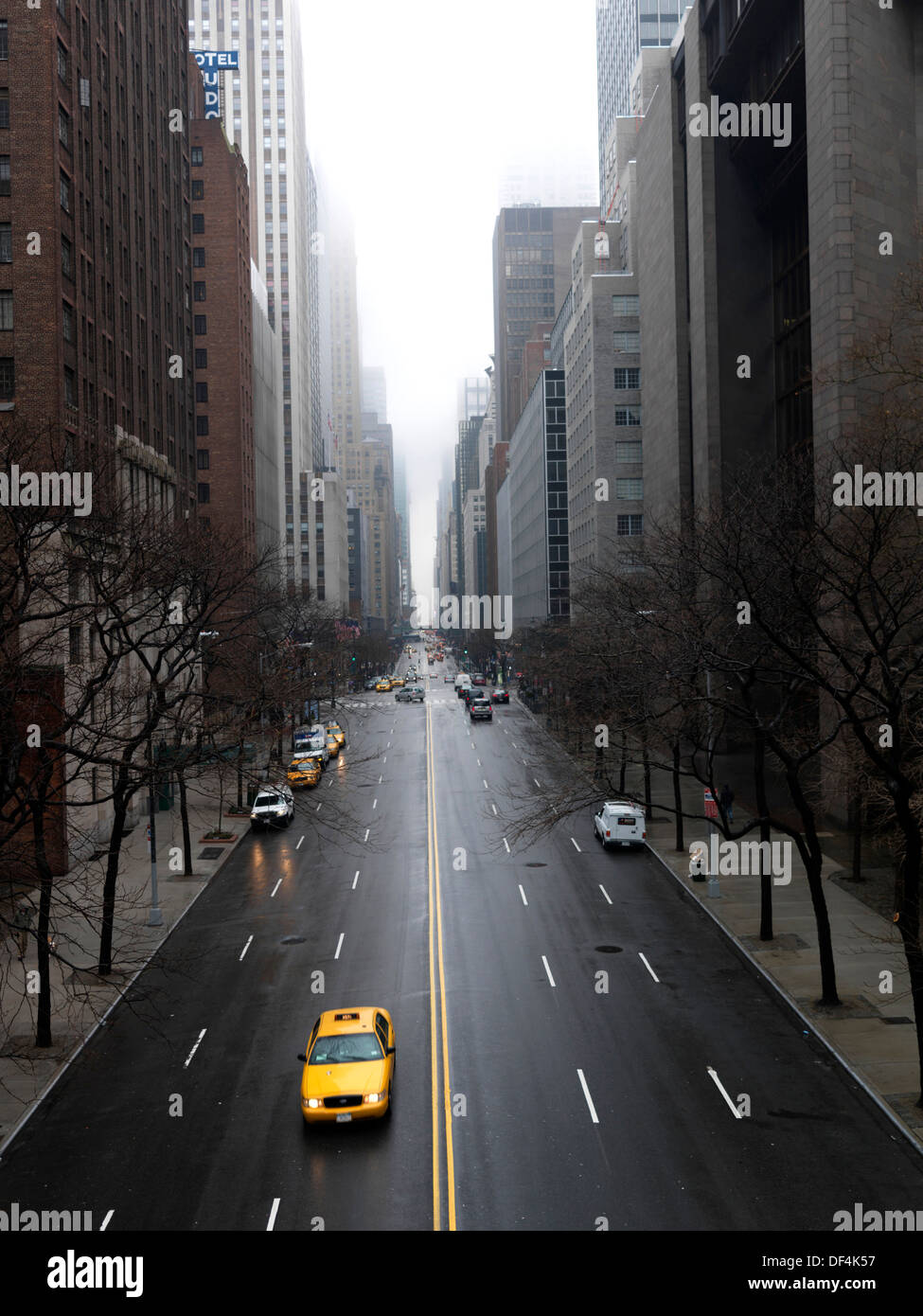 42nd Street Blick West, New York City, USA Stockfoto