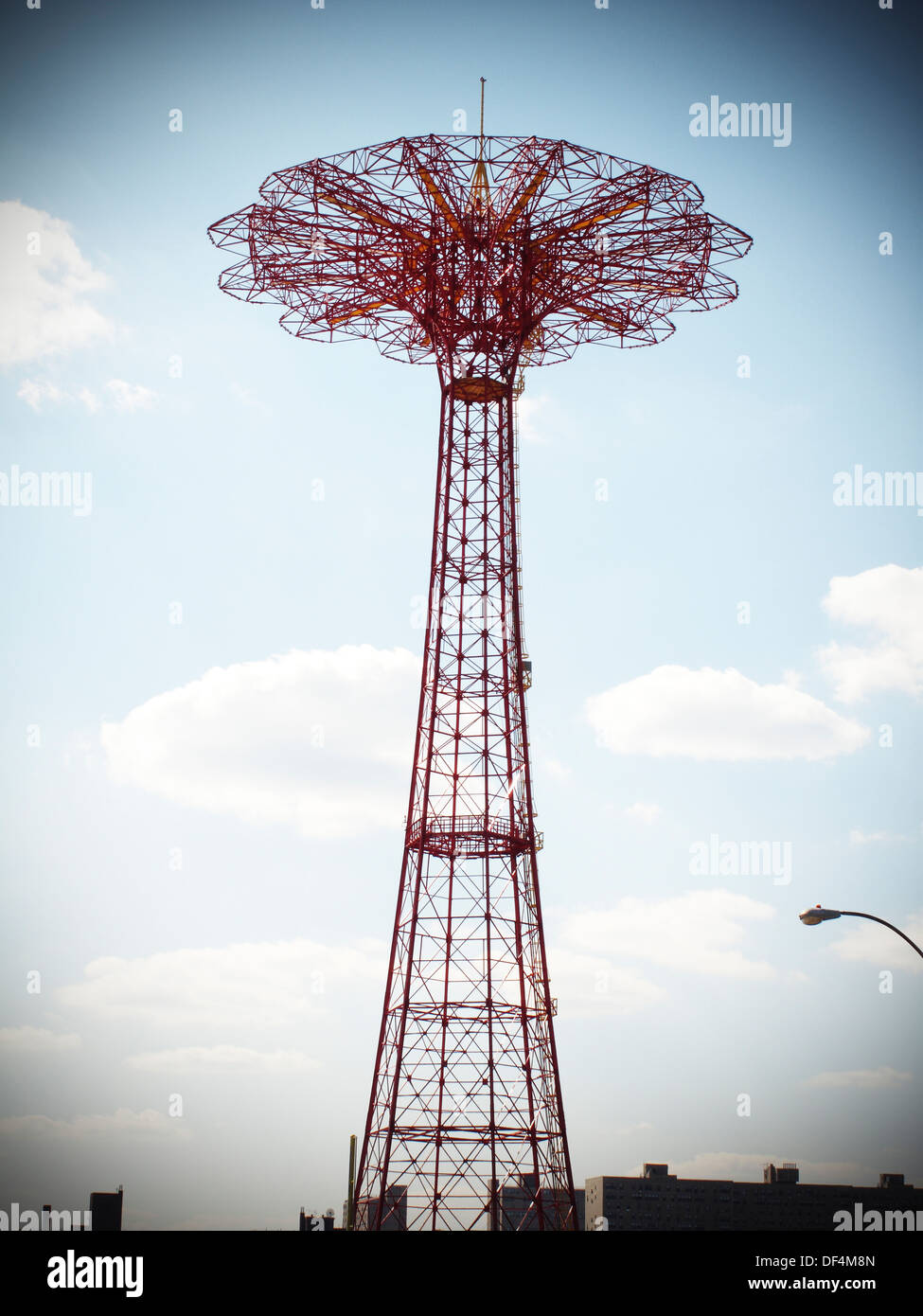 Mit dem Fallschirm Fahrt, Coney Island, New York City, USA Stockfoto