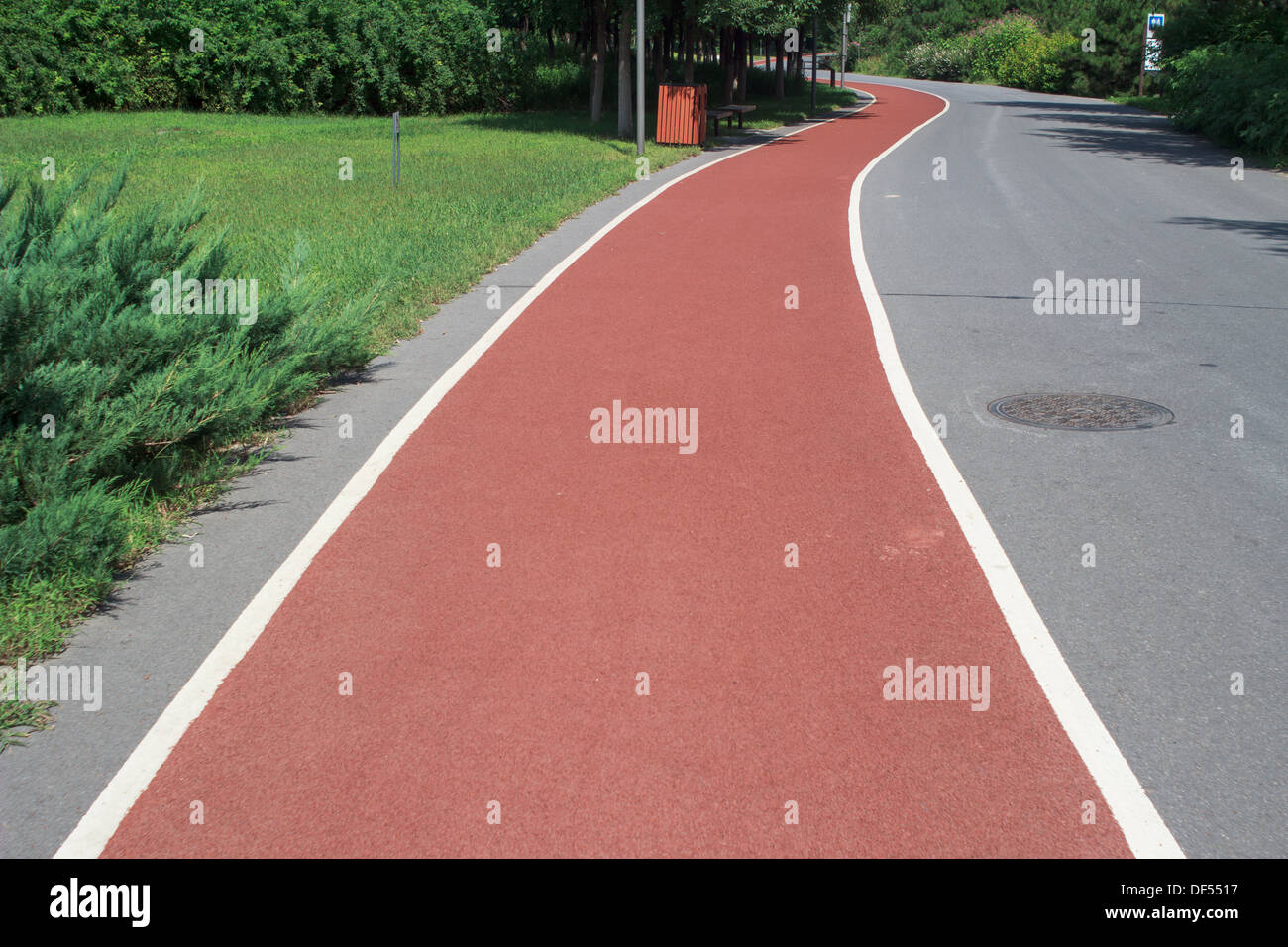 Start- und Landebahn Stockfoto